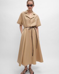 Kleid aus Baumwolle und Seidentwill - CORDE -  - 2 | CELINE