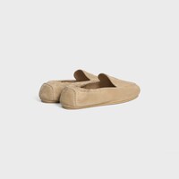 ADAM LOAFER IN SUEDE CALFSKIN - BEIGE -  - 2 | CELINE