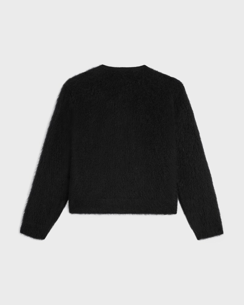 cardigan MOHAIR bross&eacute; - Noir -  - 1 | CELINE