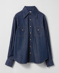 SHIRT IN DENIM - DARK RINSED -  - 1 | CELINE
