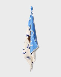 square IN silk twill - OFFWHITE/ BLUE SKY -  - 2 | CELINE
