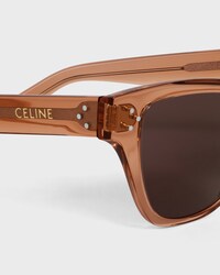 Cat Eye S359 sunglasses in Acetate - TRANSPARENT AMBER -  - 2 | CELINE