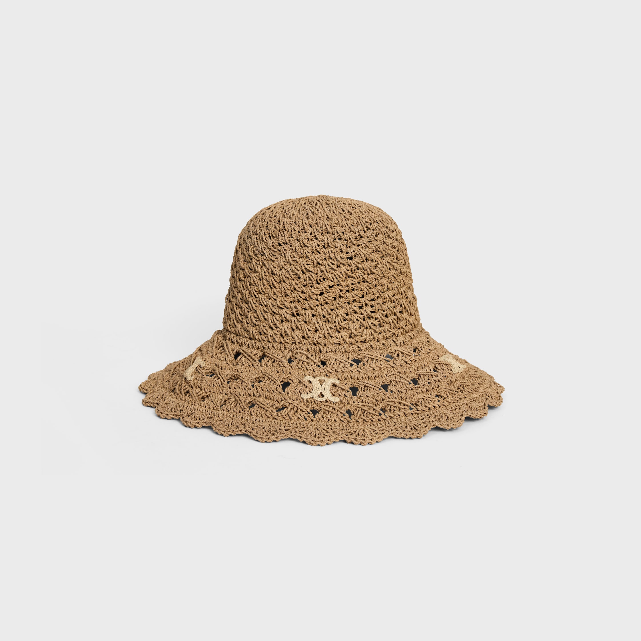 triomphe hat IN openwork raffia - MIEL | CELINE
