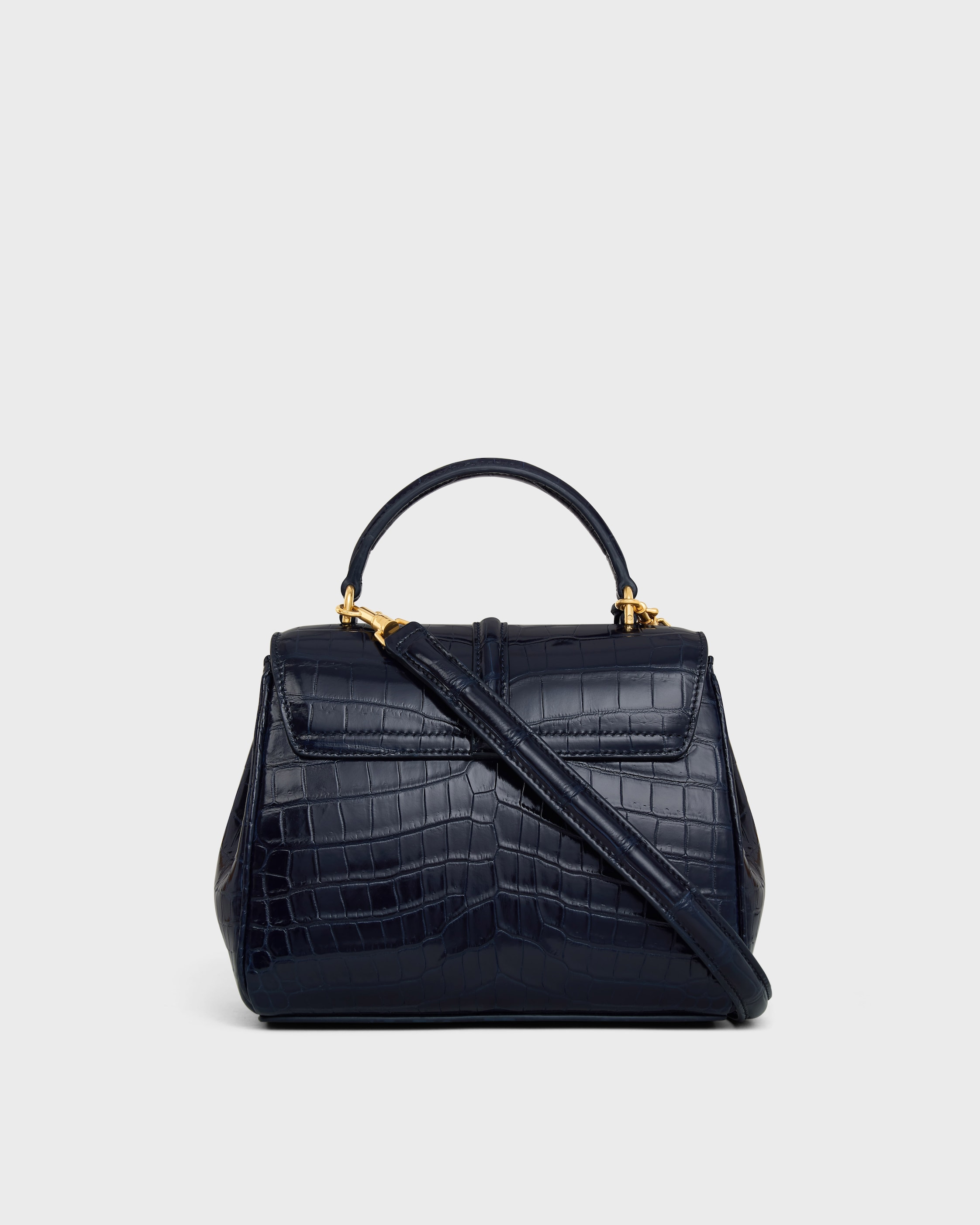 MINI 16 in porosus crocodile - NAVY BLUE | CELINE