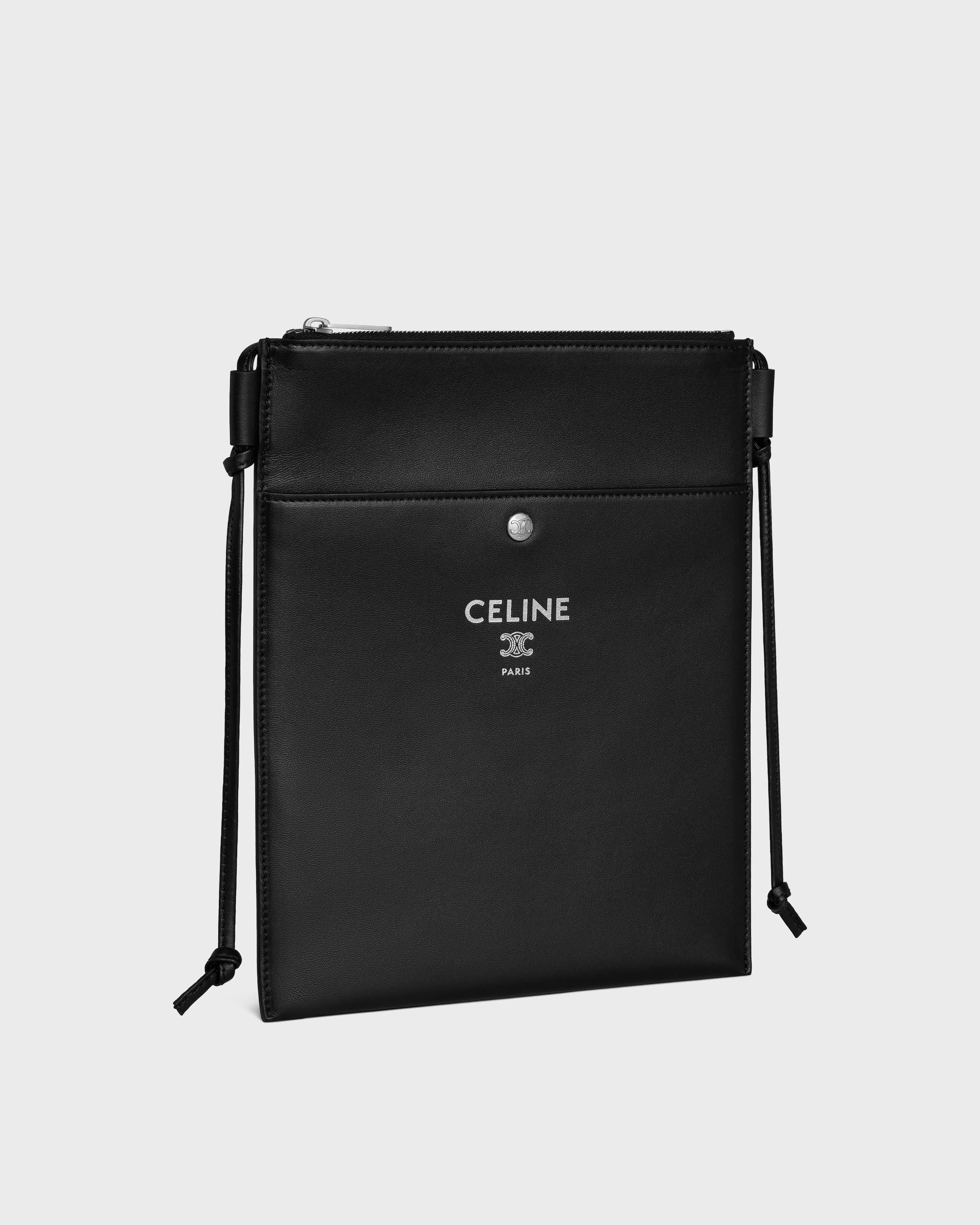 SHARP POUCH TAKE AWAY IN SMOOTH LAMBSKIN - BLACK | CELINE