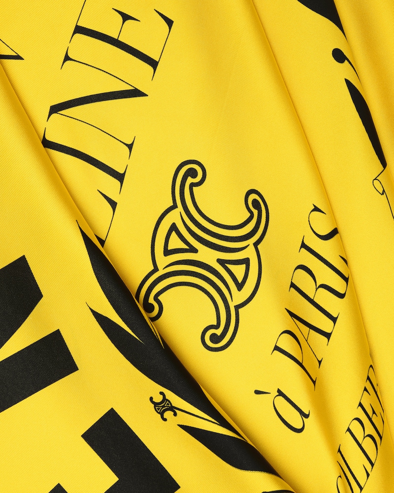 VENT FOU FOULARD 90 - YELLOW/BLACK -  - 1 | CELINE