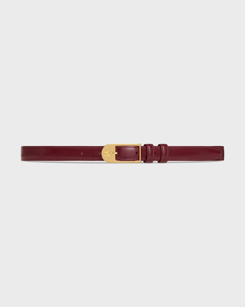 BC-25 18MM BELT IN Taurillon Leather - SYRAH -  - 1 | CELINE