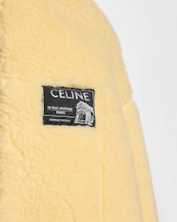 hooded jacket IN wool polar fleece - HONEY/BROWN -  - 2 | CELINE