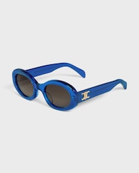 Triomphe 01 sunglasses in Acetate - Royal Blue -  - 2 | CELINE