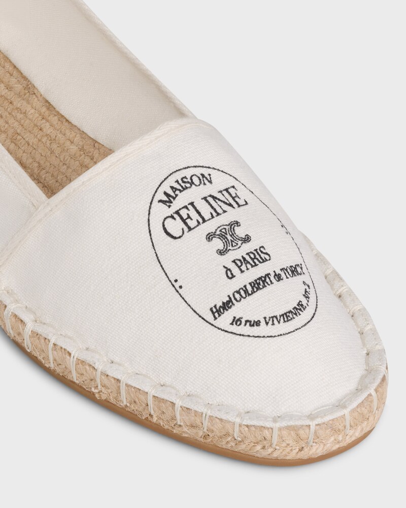 MAISON CELINE ESPADRILLE IN CANVAS - ECRU -  - 1 | CELINE