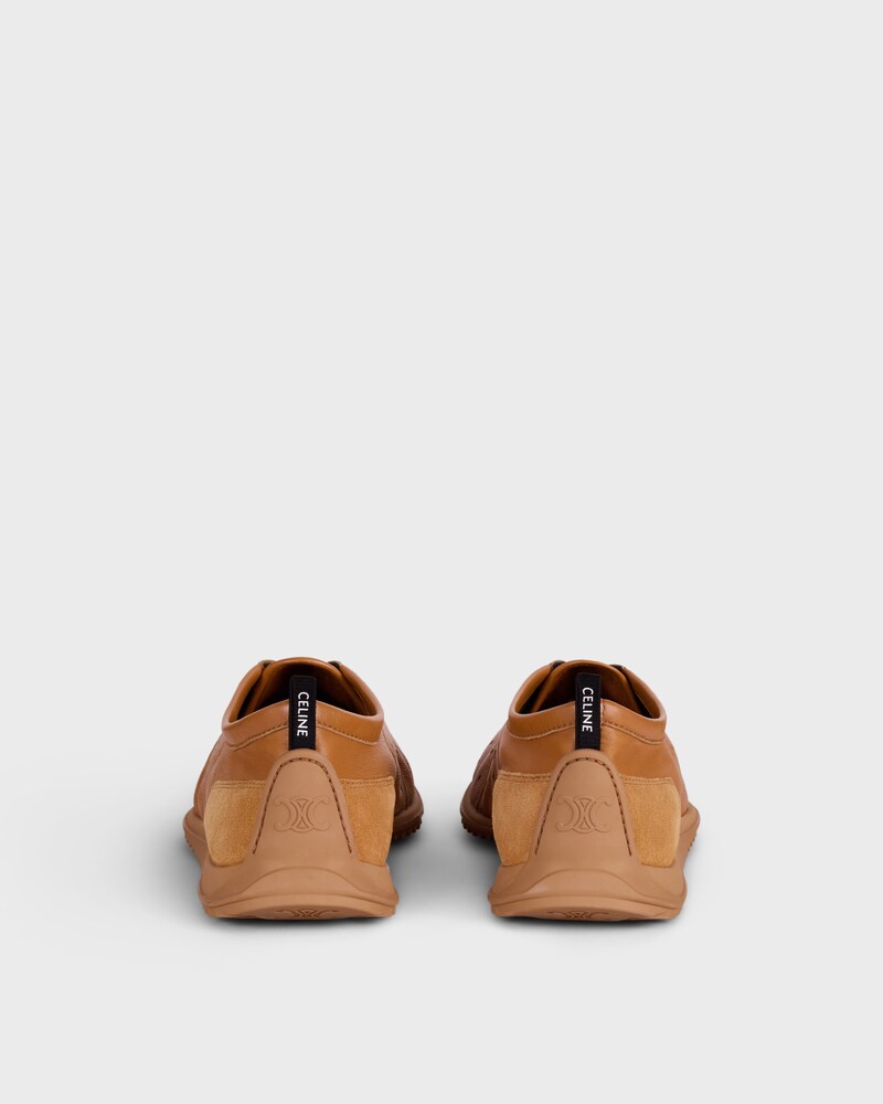 SOFT SNEAKER IN STRETCH LAMBSKIN, SUEDE CALFSKIN AND LAMBSKIN - SAHARA -  - 1 | CELINE