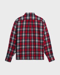 overshirt IN checked cashmere - BLACK/RED/GREEN -  - 2 | CELINE