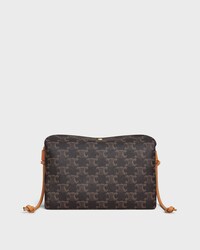 TRIO FLAP AUS TRIOMPHE CANVAS UND LAMMLEDER - HONIG - TRIOMPHE-CANVAS - 2 | CELINE