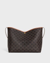 SOFT SHOPPER BAG IN TOILE TRIOMPHE - TAN - all bags test - 2 | CELINE