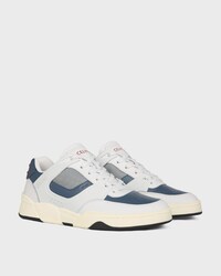 CT-09 TRAINER SNEAKER IN CALFSKIN AND MESH - ULTRA WHITE / NAVY -  - 2 | CELINE