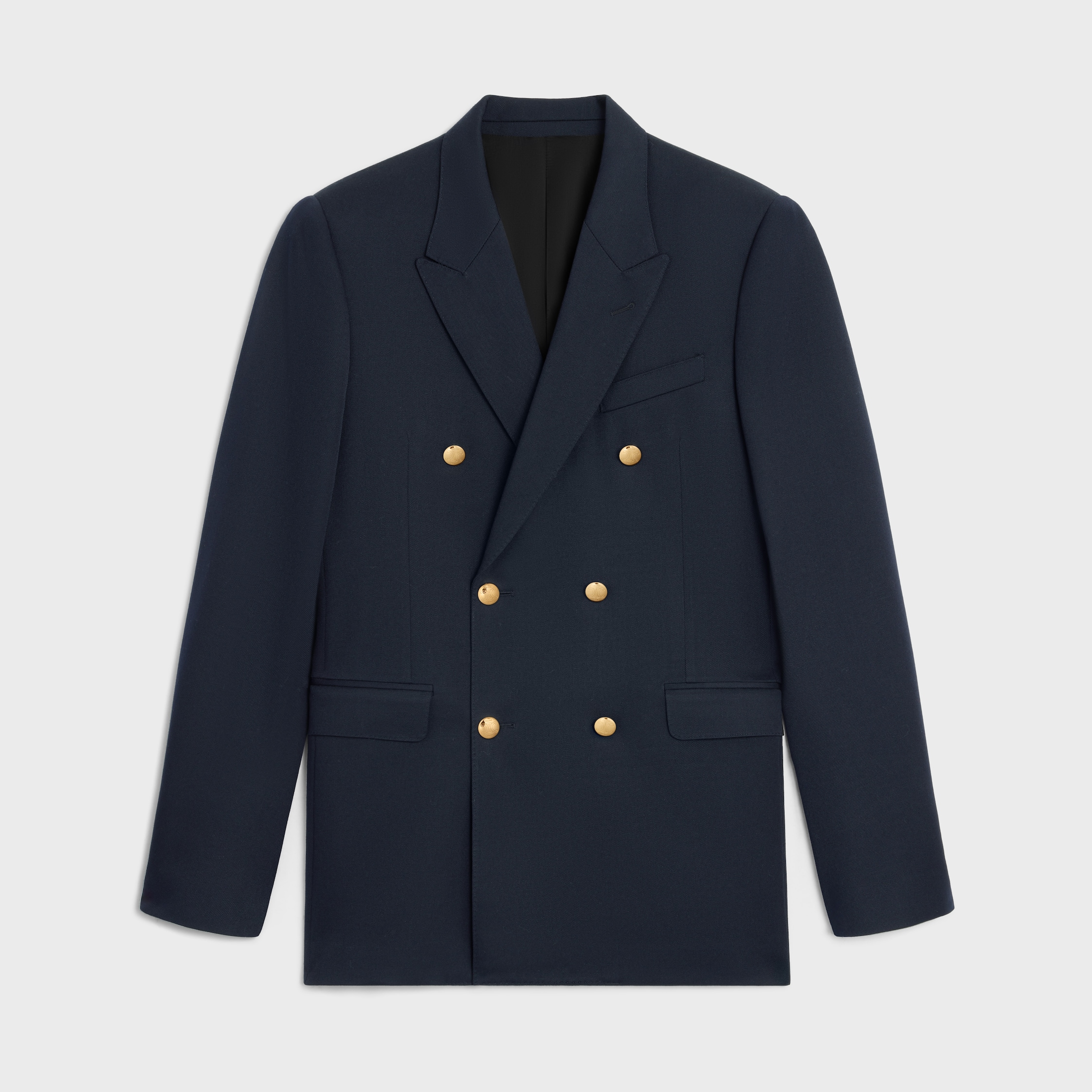 CELINE CLASSIC JACKET IN DIAGONAL WOOL