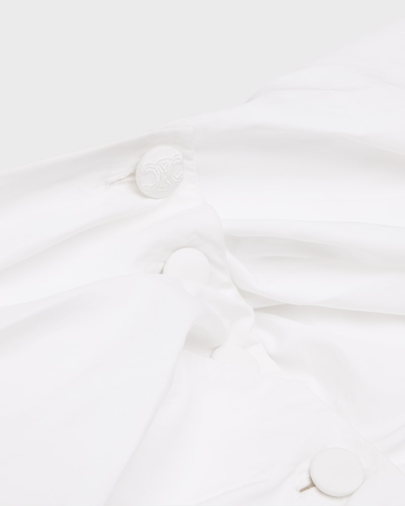 dress IN cotton poplin - WHITE -  - 1 | CELINE
