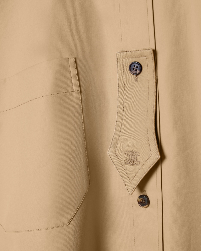 overshirt IN cotton and silk twill - CORDE -  - 1 | CELINE