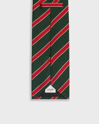 tie IN striped silk - GREEN/RED/OFF WHITE -  - 2 | CELINE