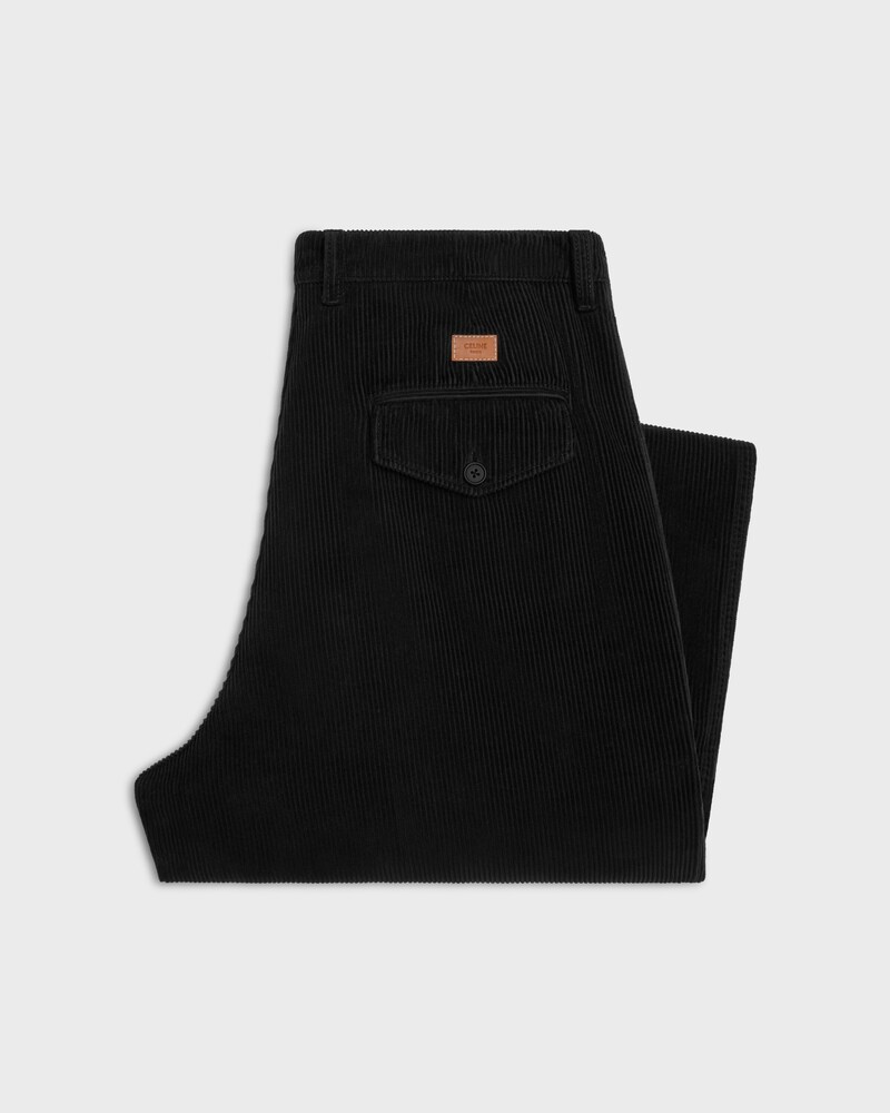 chinos IN corduroy - BLACK LIGHT STONE WASH -  - 1 | CELINE