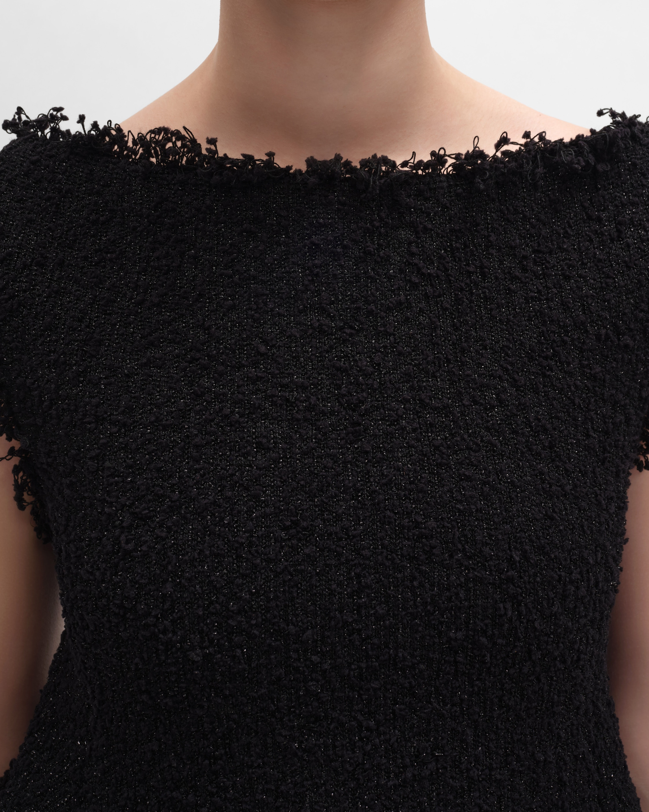 mini dress IN knit natte - BLACK | CELINE