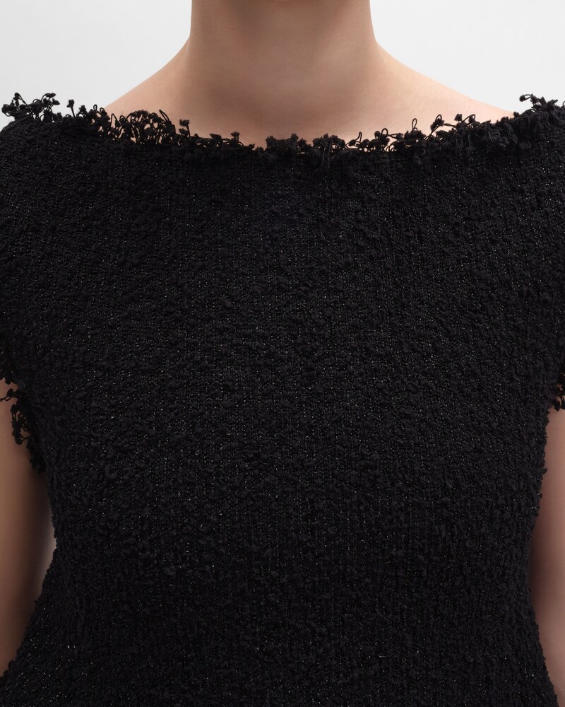 mini robe maille natté - Noir -  - 1 | CELINE