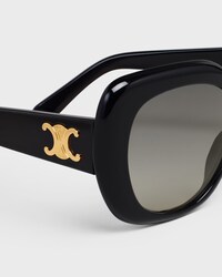 Triomphe 06 Sunglasses in Acetate - BLACK -  - 2 | CELINE
