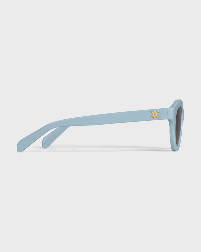 Triomphe Mini 01 sunglasses in Acetate - Grey Blue -  - 1 | CELINE