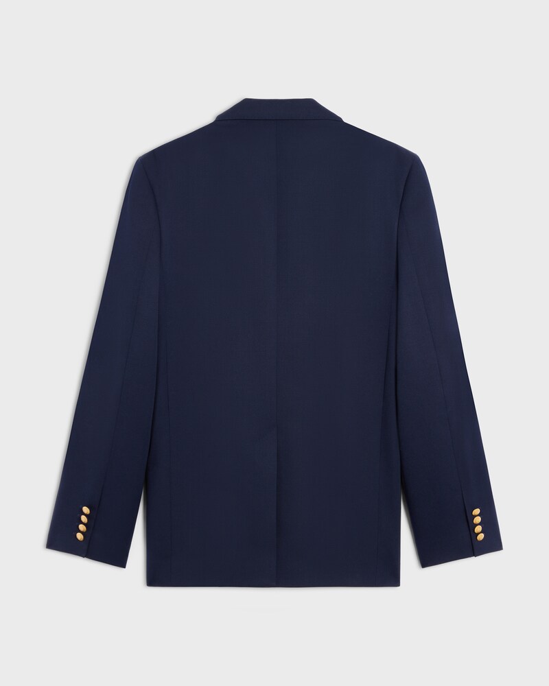 tailored jacket IN DIAGONAL WOOL - INK -  - 1 | CELINE