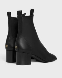 CHERI - BOTTINE ZIPPÉE EN CUIR D'AGNEAU STRETCH - Noir -  - 2 | CELINE