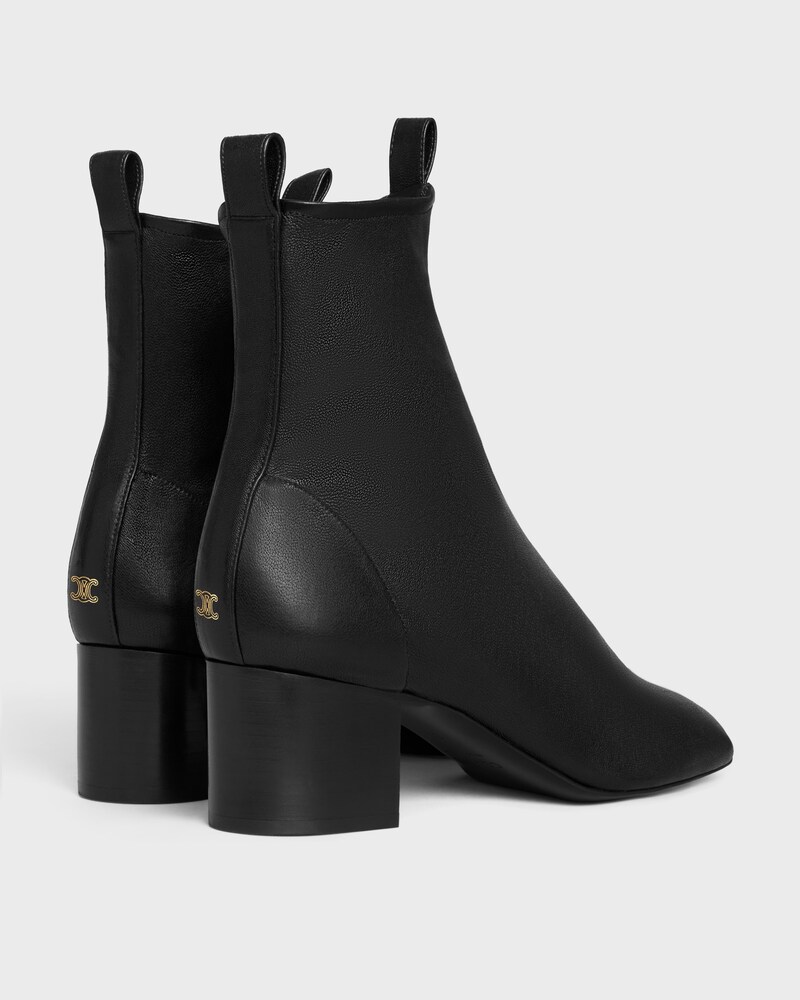 CHERI - BOTTINE ZIPPÉE EN CUIR D'AGNEAU STRETCH - Noir -  - 1 | CELINE