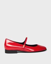 CITY BALLERINA AUS GLÄNZENDEM KALBSLEDER - ULTRA-ROT -  - 1 | CELINE