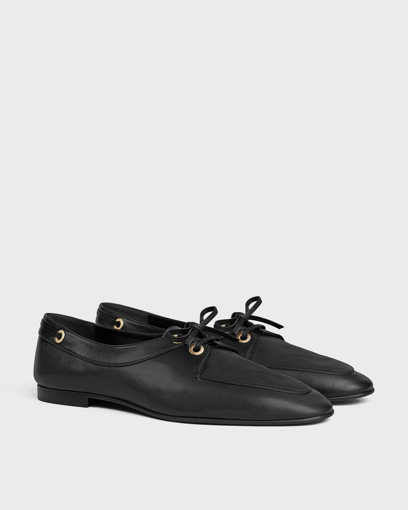 MILES LOAFER IN SUPPLE CALFSKIN - BLACK -  - 1 | CELINE