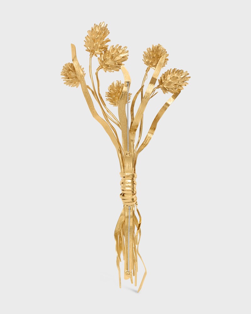 Broche Phalaris Green Thumb en Laiton - Or - JOAILLERIE - 1 | CELINE