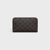 LARGE ZIPPED ORGANIZER IN Triomphe Canvas - BLACK - TRIOMPHE CANVAS - 1 | CELINE