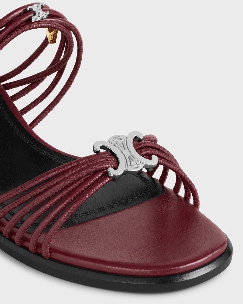 CLÉMENCE HEELED SANDAL IN GOATSKIN - SYRAH -  - 1 | CELINE