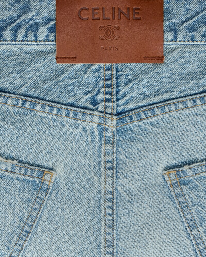 jeans boyfriend 001 DENIM COTON - Bleu poudré -  - 1 | CELINE