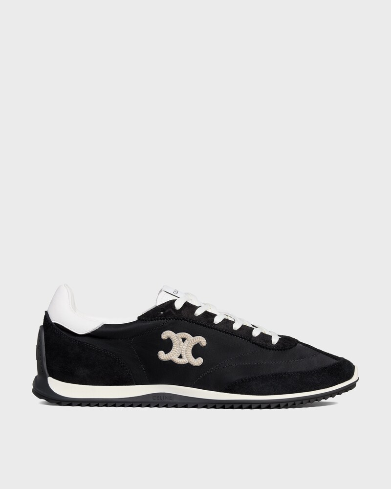 SNEAKER RACER EN NYLON, CUIR DE VEAU VELOURS ET CUIR DE VEAU - Noir -  - 1 | CELINE