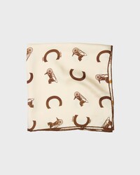 bandana IN silk twill - CREAM/TAN -  - 2 | CELINE