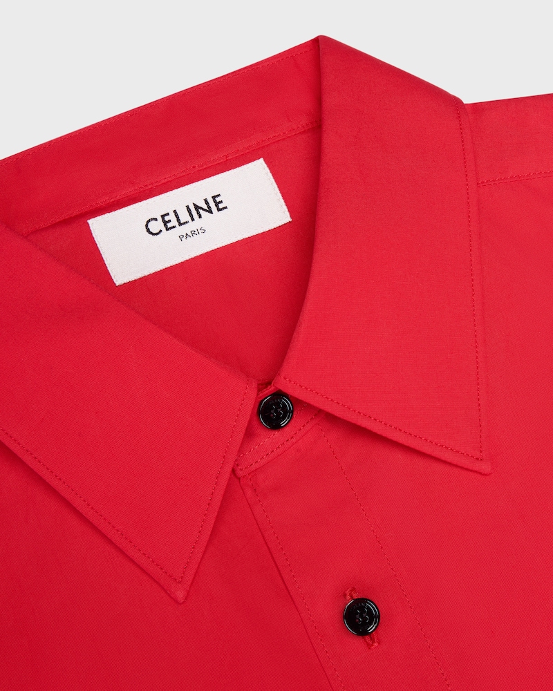LOOSE SHIRT - ROUGE VIF -  - 1 | CELINE