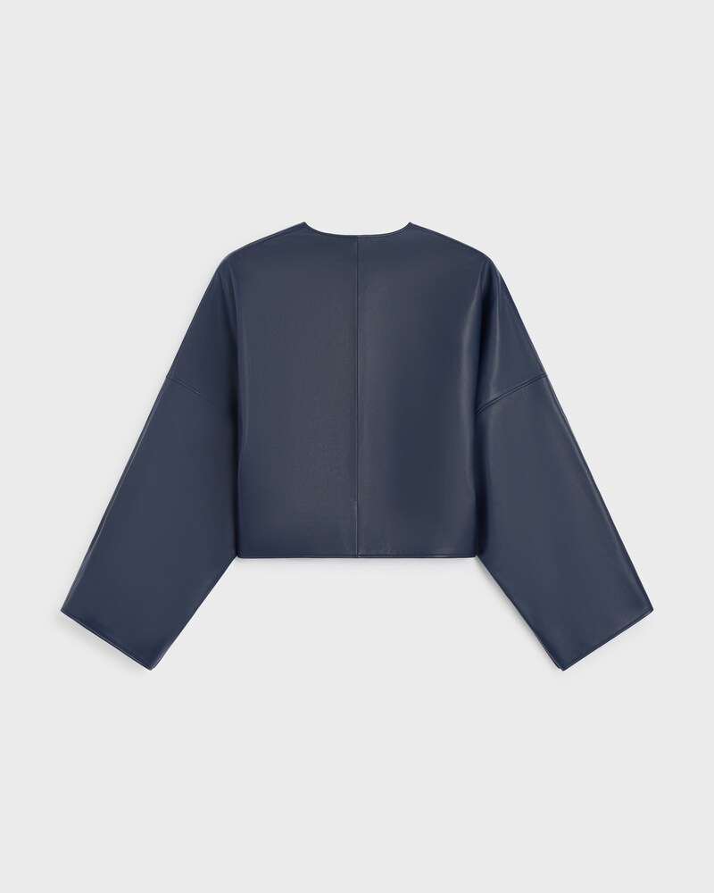 cardigan jacket IN lambskin - POLICE BLUE -  - 1 | CELINE
