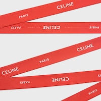 lavallière twill de soie celine paris - RED/WHITE -  - 2 | CELINE