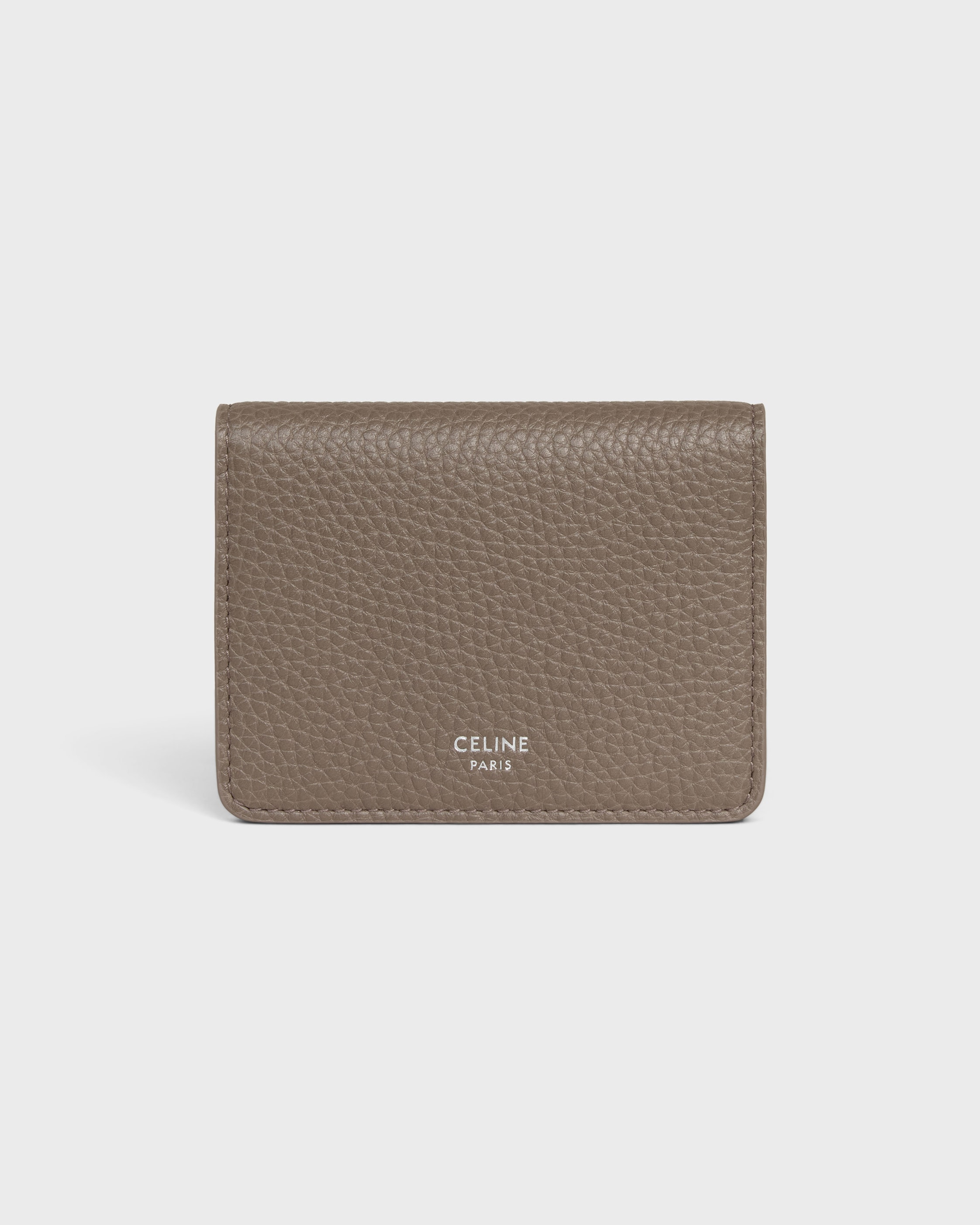 BI-FOLD CARD HOLDER IN Grained Calfskin - SOURIS | CELINE