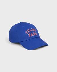 richelieu cap IN cotton twill - BLUE/RED -  - 1 | CELINE