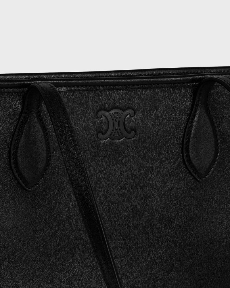 TALL CABAS EN AGNEAU BRILLANT - NOIR - HOMME - 1 | CELINE