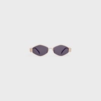 Triomphe Metal 02 sunglasses in Metal - Rose Gold / Smoke -  - 1 | CELINE
