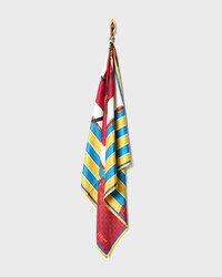 square IN silk twill - BLUE/YELLOW/RED -  - 2 | CELINE