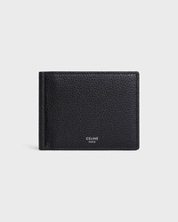 bill clip wallet IN GRAINED CALFSKIN - BLACK - WALLETS - 1 | CELINE