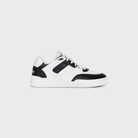 CELINE TRAINER CT-07 LOW LACE-UP SNEAKER in CALFSKIN - OPTIC WHITE / BLACK -  - 1 | CELINE