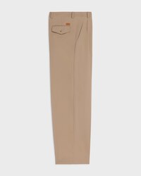 PANTALONES CHINOS DE PAÑO DE ALGODÓN - BEIGE CENIZA -  - 2 | CELINE